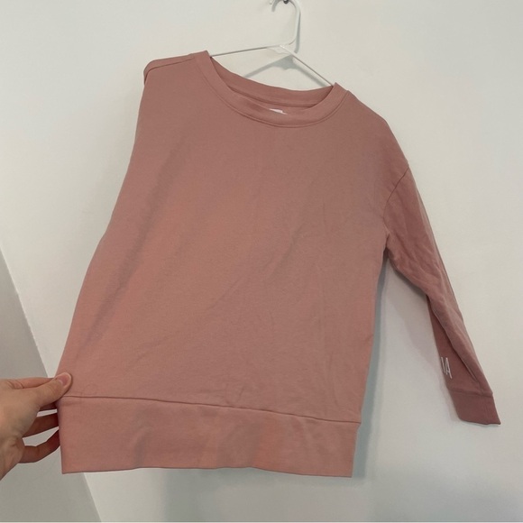 VICTORIA SPORT VICTORIA'S SECRET Blush Light Pink Spellout Crewneck Sweatshirt - Picture 6 of 12